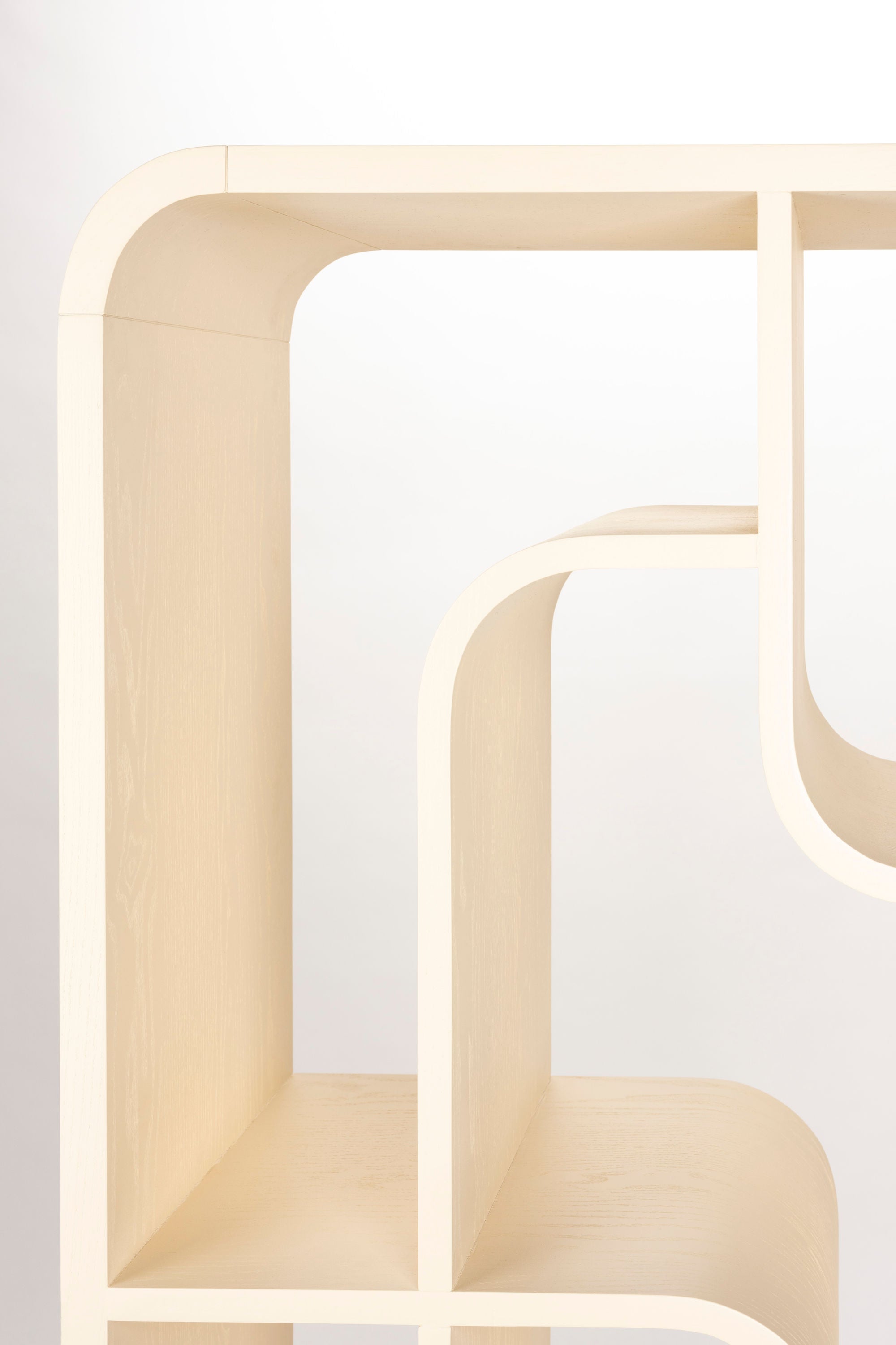 Zuiver Seven Abstract Beige Oak Wood Display Unit